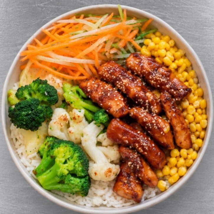 Teriyaki Soslu Tavuk Bowl