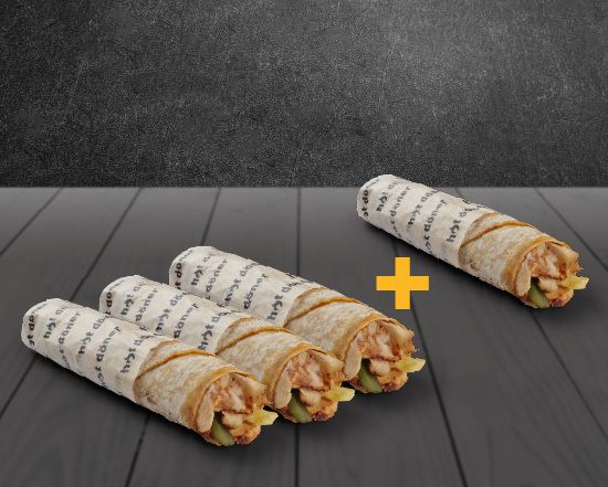 3+1 Tavuk Jumbo Dürüm