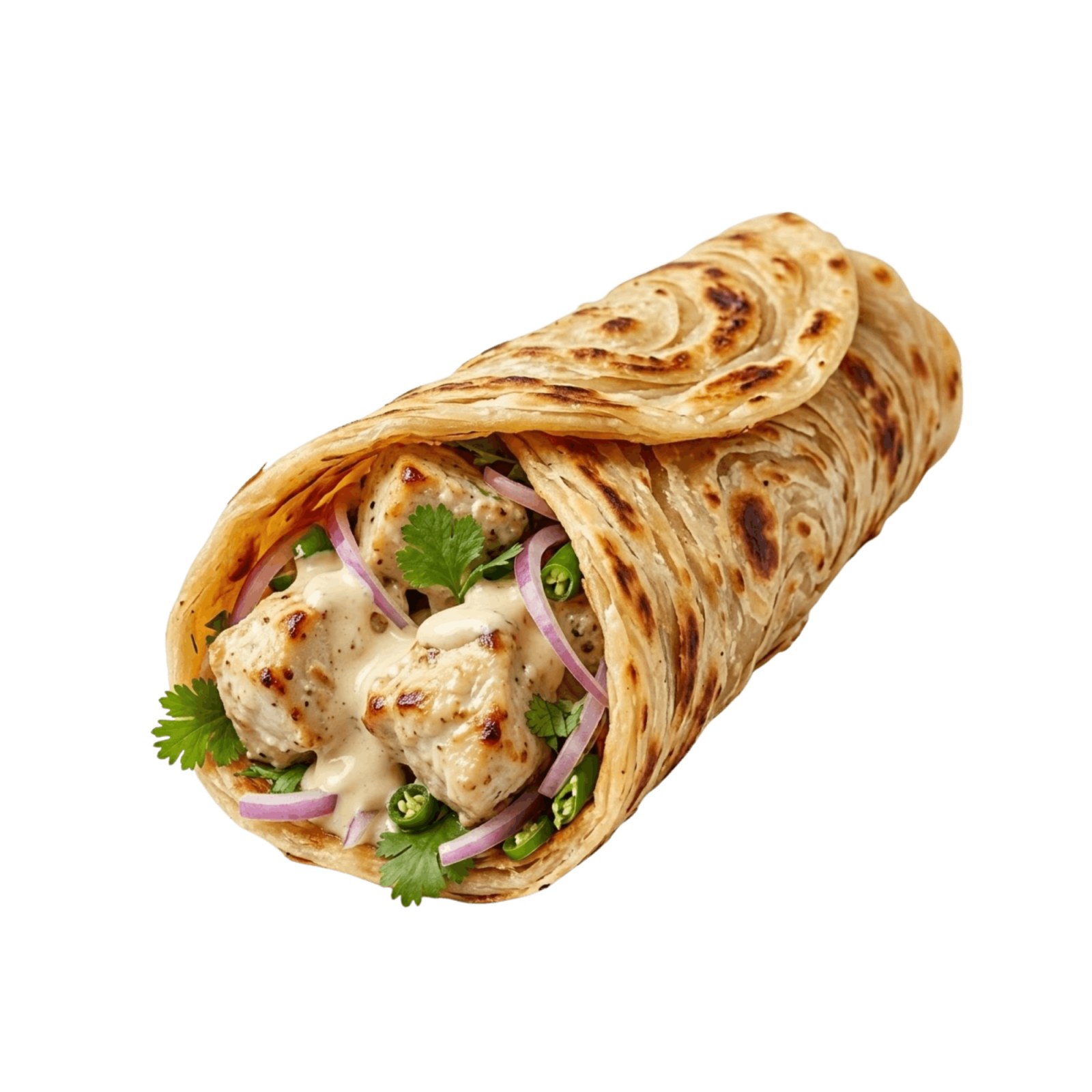 Chicken Malai Boti Roll