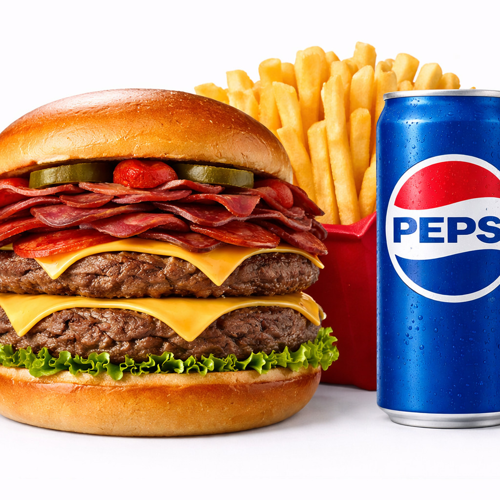 Dubleks Mr Chef Burger Menü