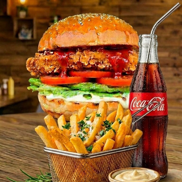 Çıtır Tavuk Burger Menü