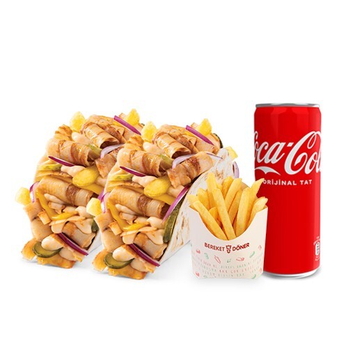 Coca Cola Fırsatı 2'li Tako Menü (Tavuk Döner)