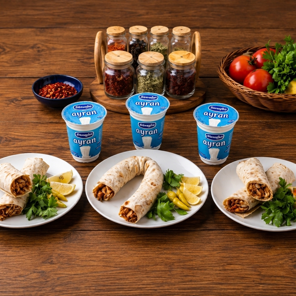 3'Lü Tavuk Tantuni Menü Ayran