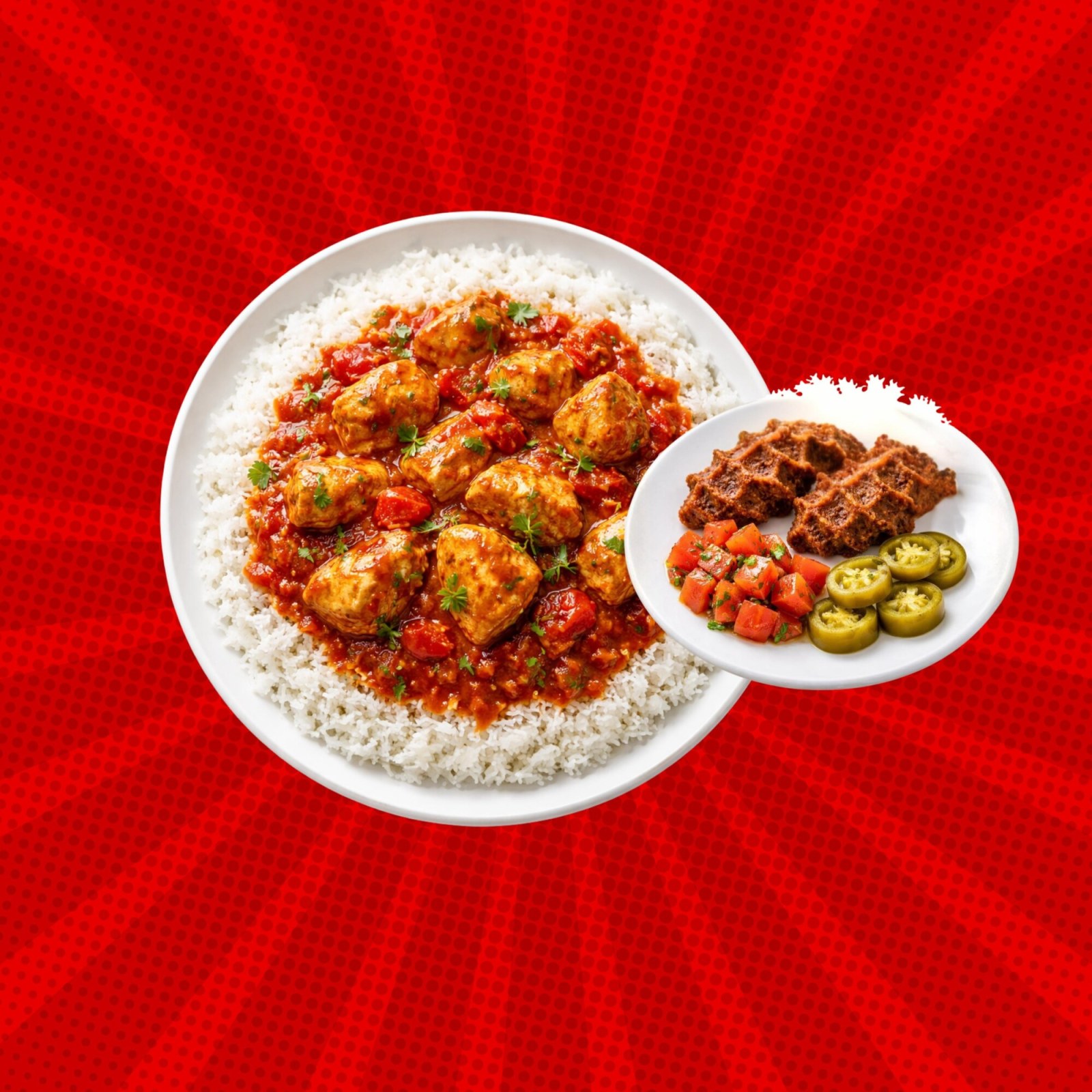 Acılı Tavuklu Pilav