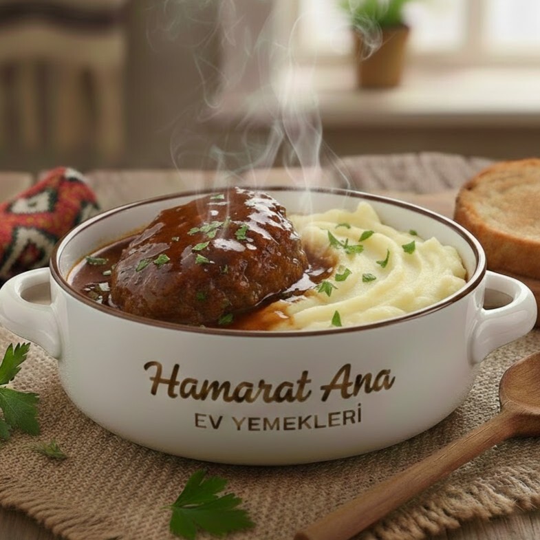 Hamarat Ana'dan Püreli Rosto Köfte