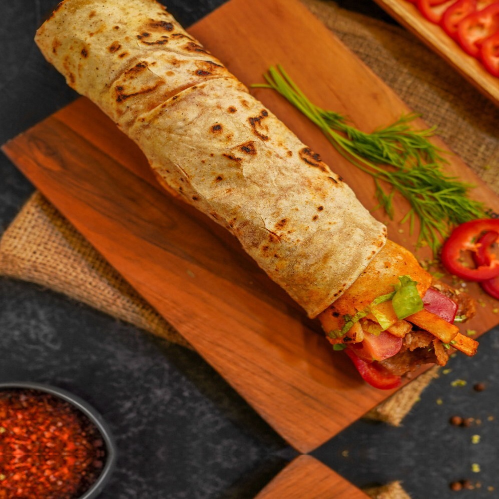 Psikopat Tavuk Döner Dürüm (Acılı)