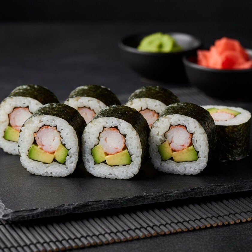 Ebi Avokado Maki (6 Adet)