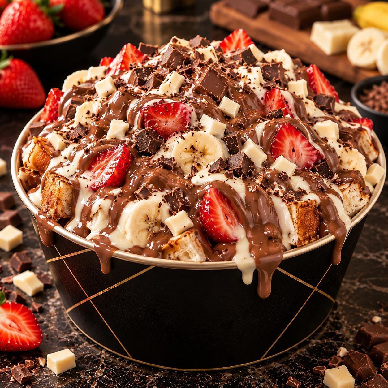 Çikolatalı Waffle Bowl