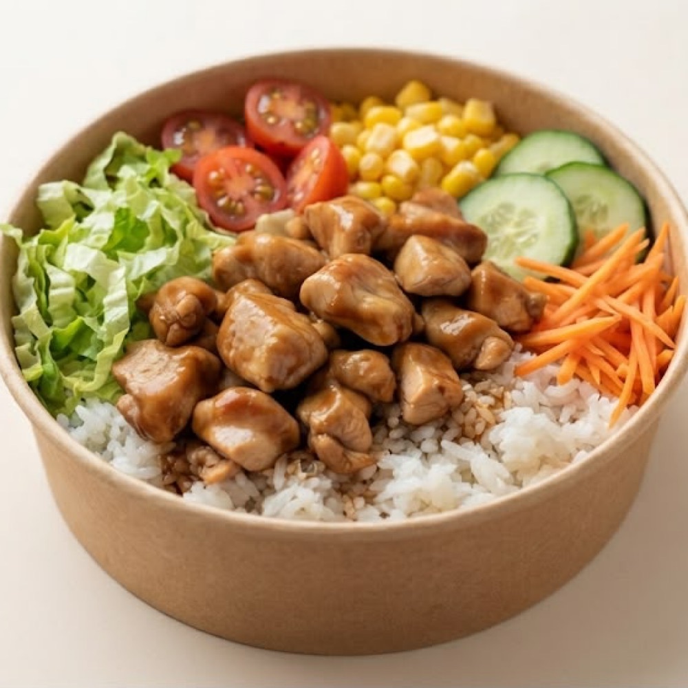 Teriyaki Soslu Tavuklu Pilav