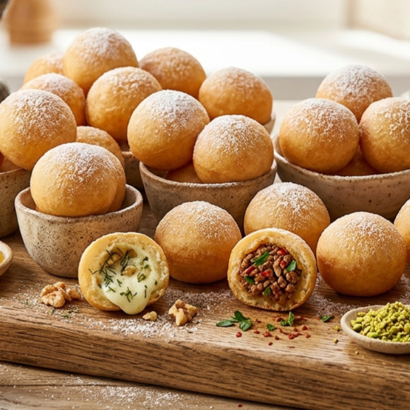 Zeytin Dolgulu Mini Milföy