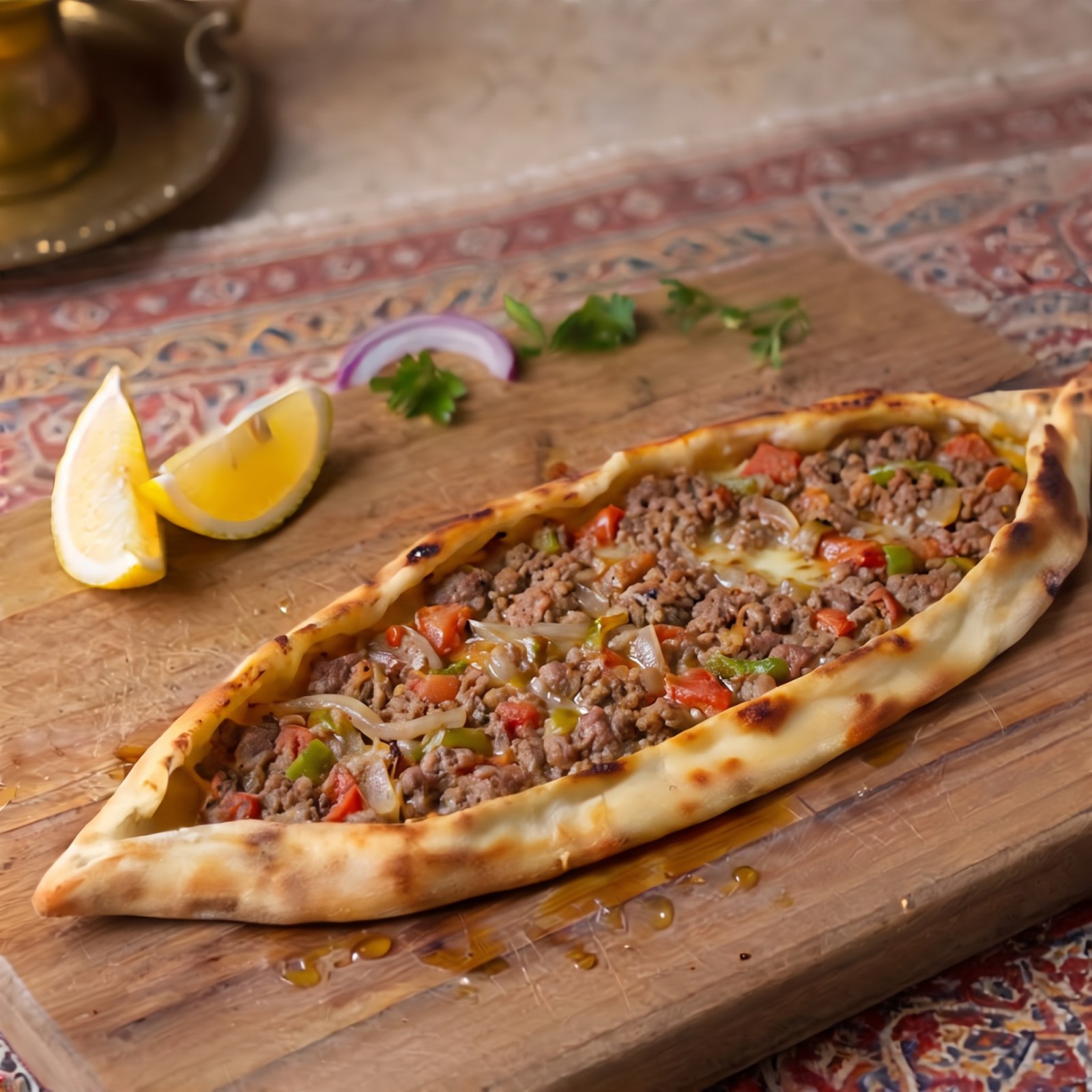 Kuşbaşılı Kaşarlı Pide