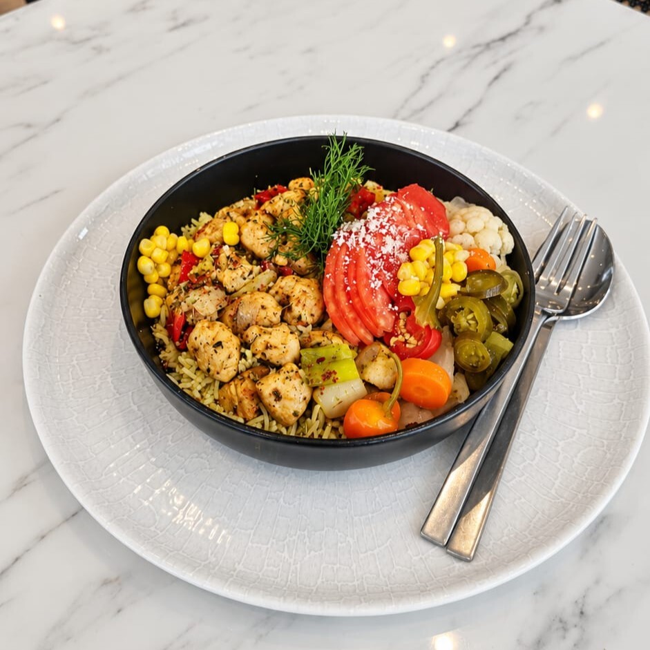 Piliç Kavurmalı Basmati Pilavı