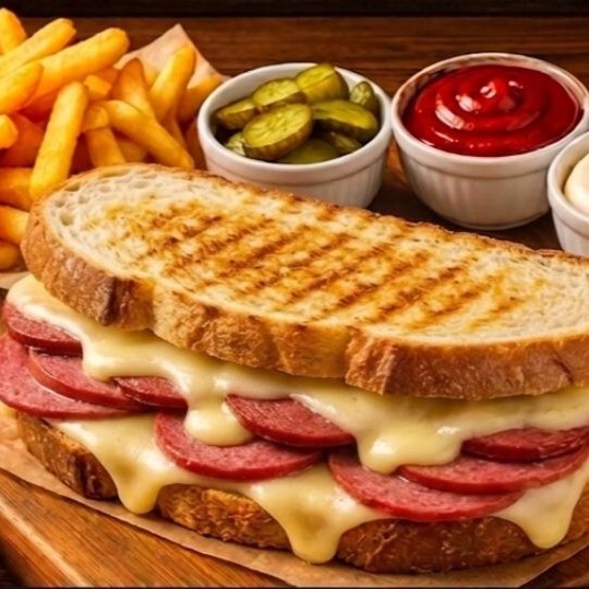 Salamlı Kaşarlı Tost