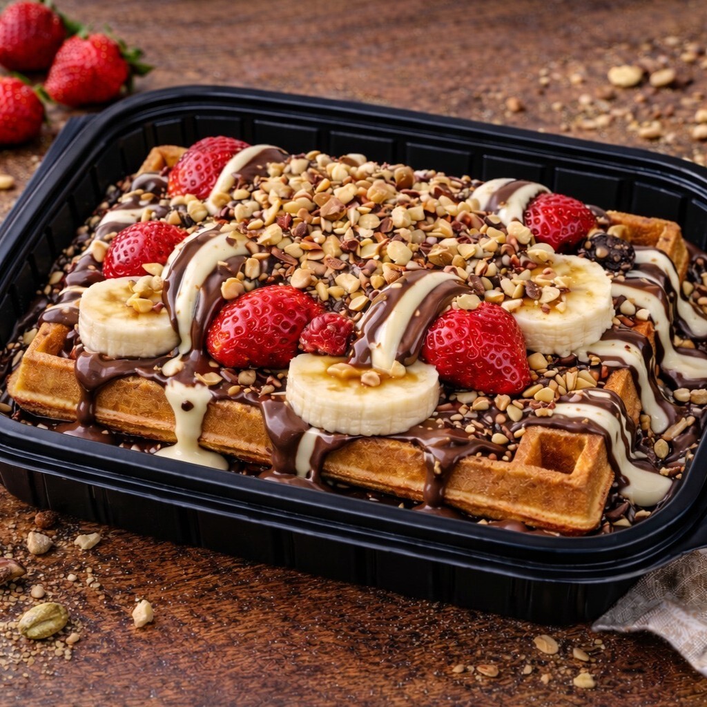 Bi Bitter & Beyaz Çikolata Waffle (Original)