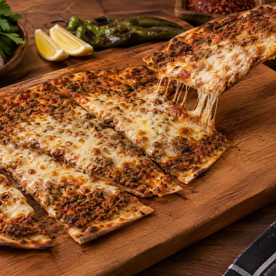 Kaşarlı Lahmacun