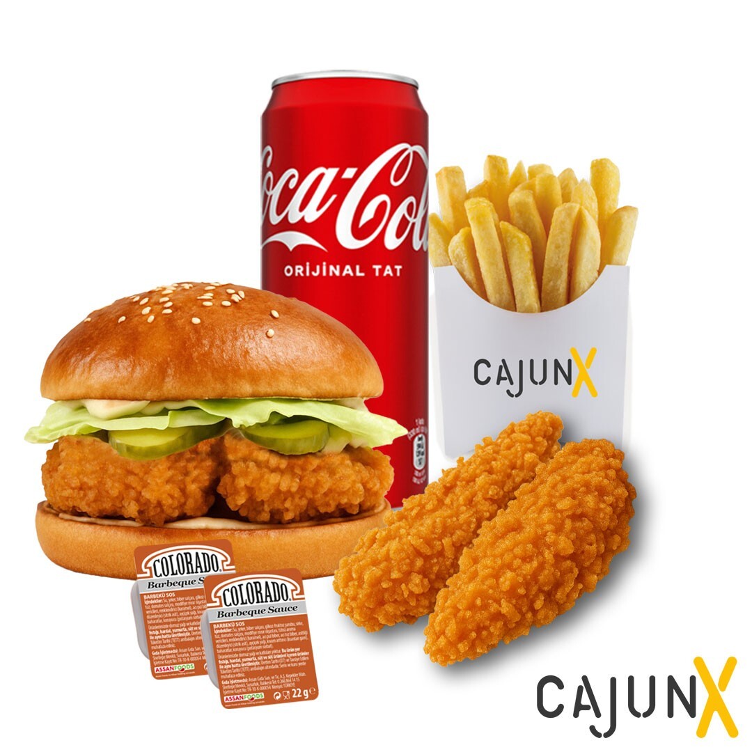 Cajun X Burger - Tenders Menü