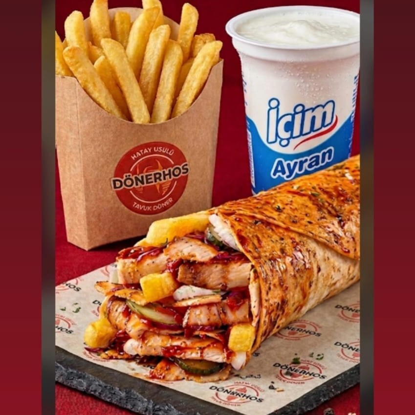 Tavuk Döner Dönerhos Xlarge Dürüm Menü