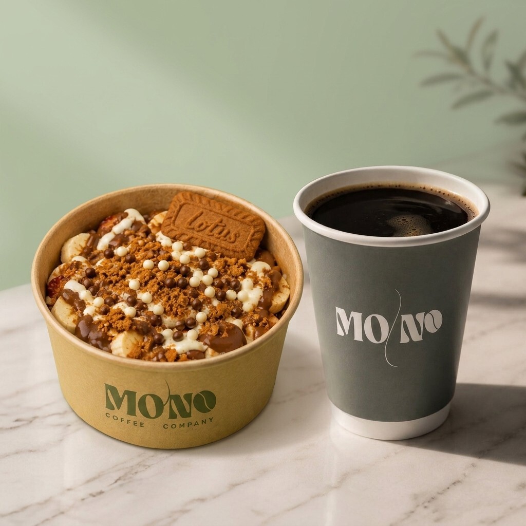Lotus Rüyası Waffle Bowl + Americano