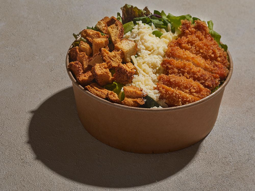 Panko Sezar (Panko Caesar Salad)