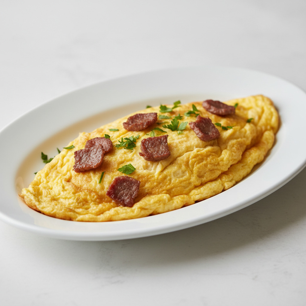 Kavurmalı Omlet