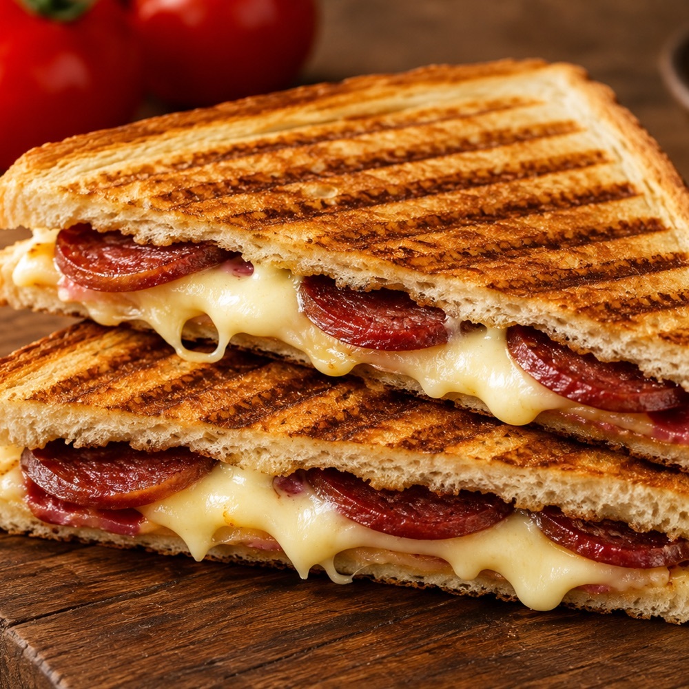 Sucuklu Kaşarlı Tost