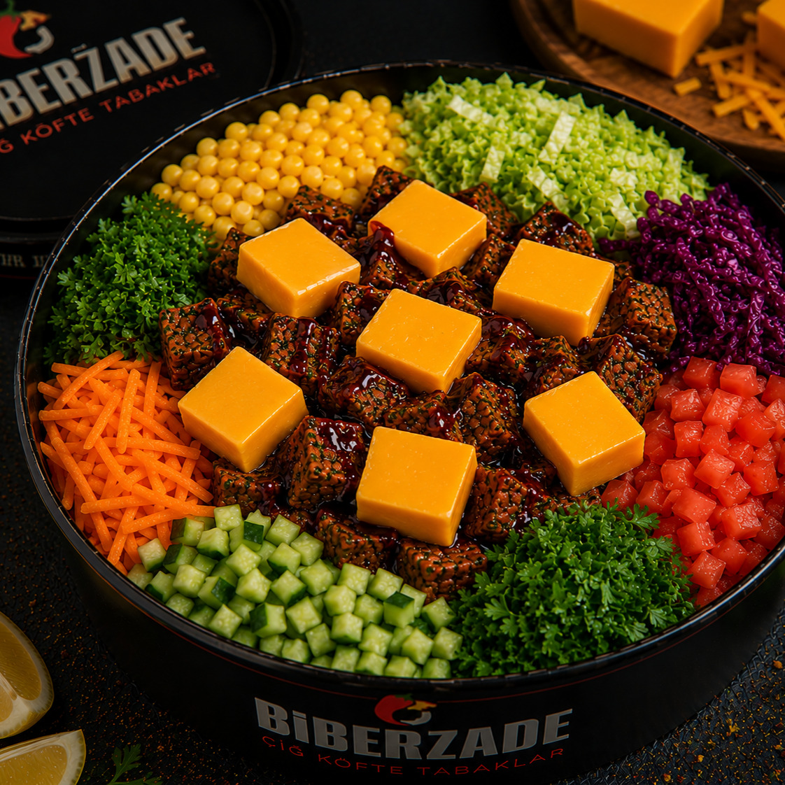 Cheddarlı Çiğ Köfte Bowl