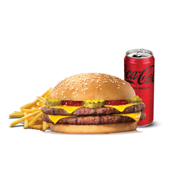 Mega Double Cheeseburger Menü