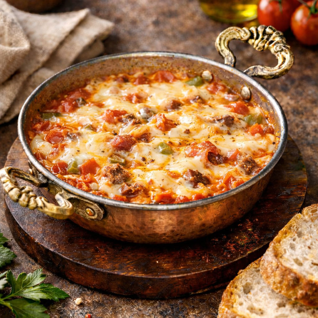 Tereyağlı Kaşarlı Menemen