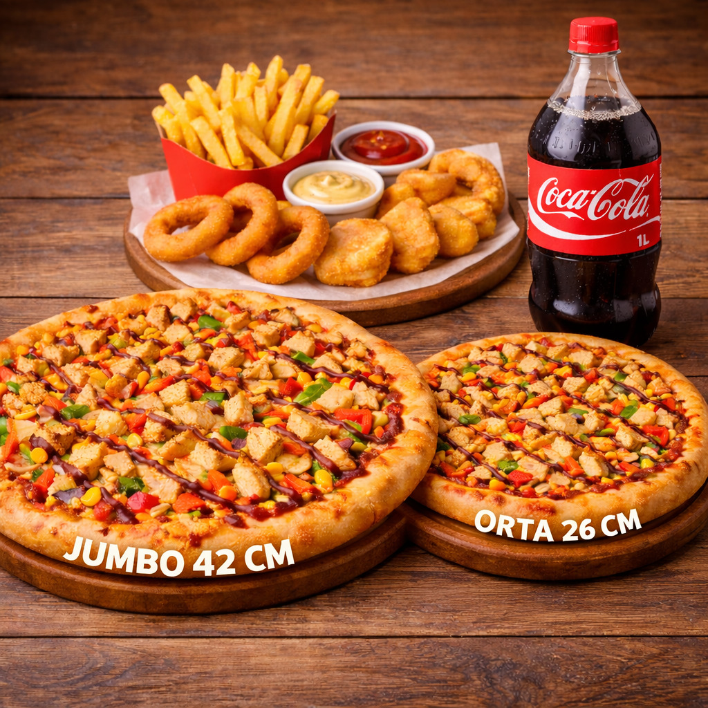 Artisan Jumbo(42cm)+ Orta(26cm) İkili Menü