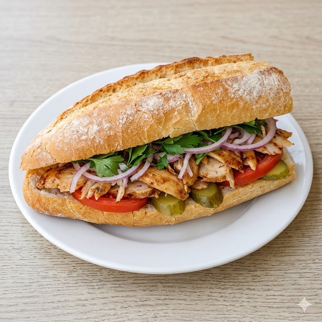 3/4 Ekmek(Farklı) Arası Tavuk Döner