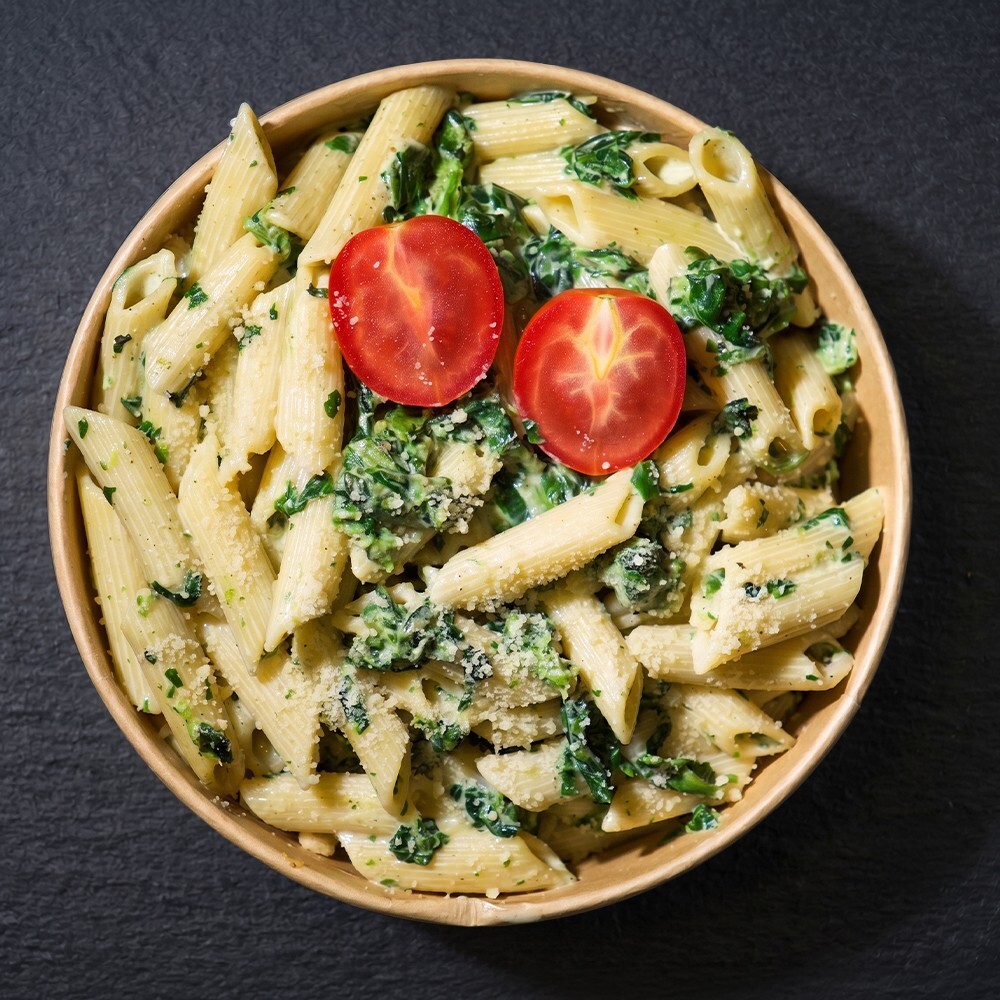 Kremalı Ispanaklı Makarna