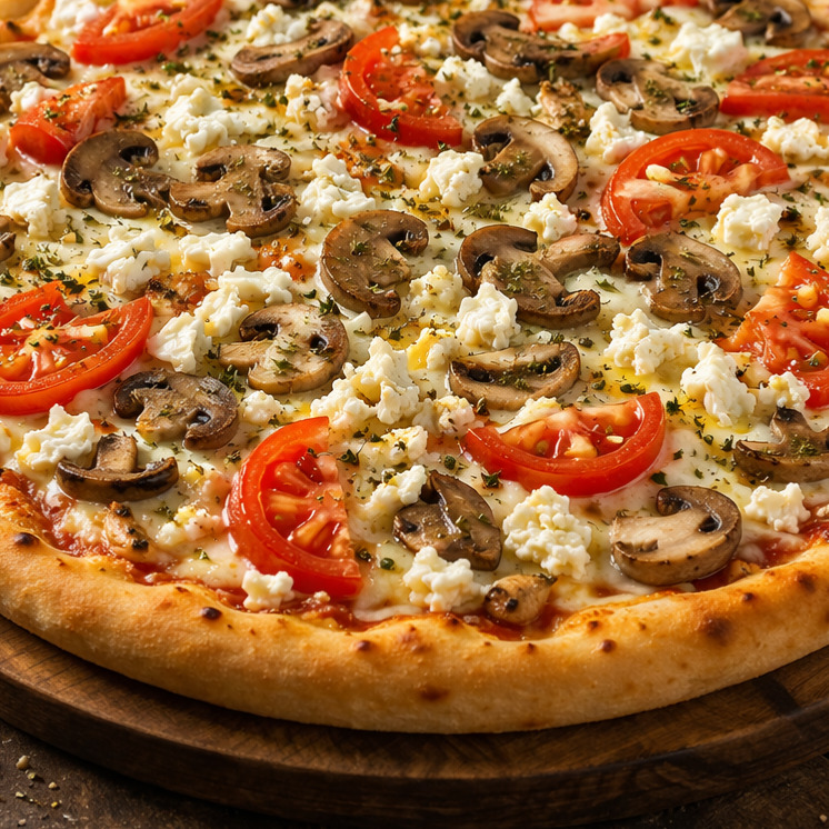 Green Margherita Pizza (Orta Boy)