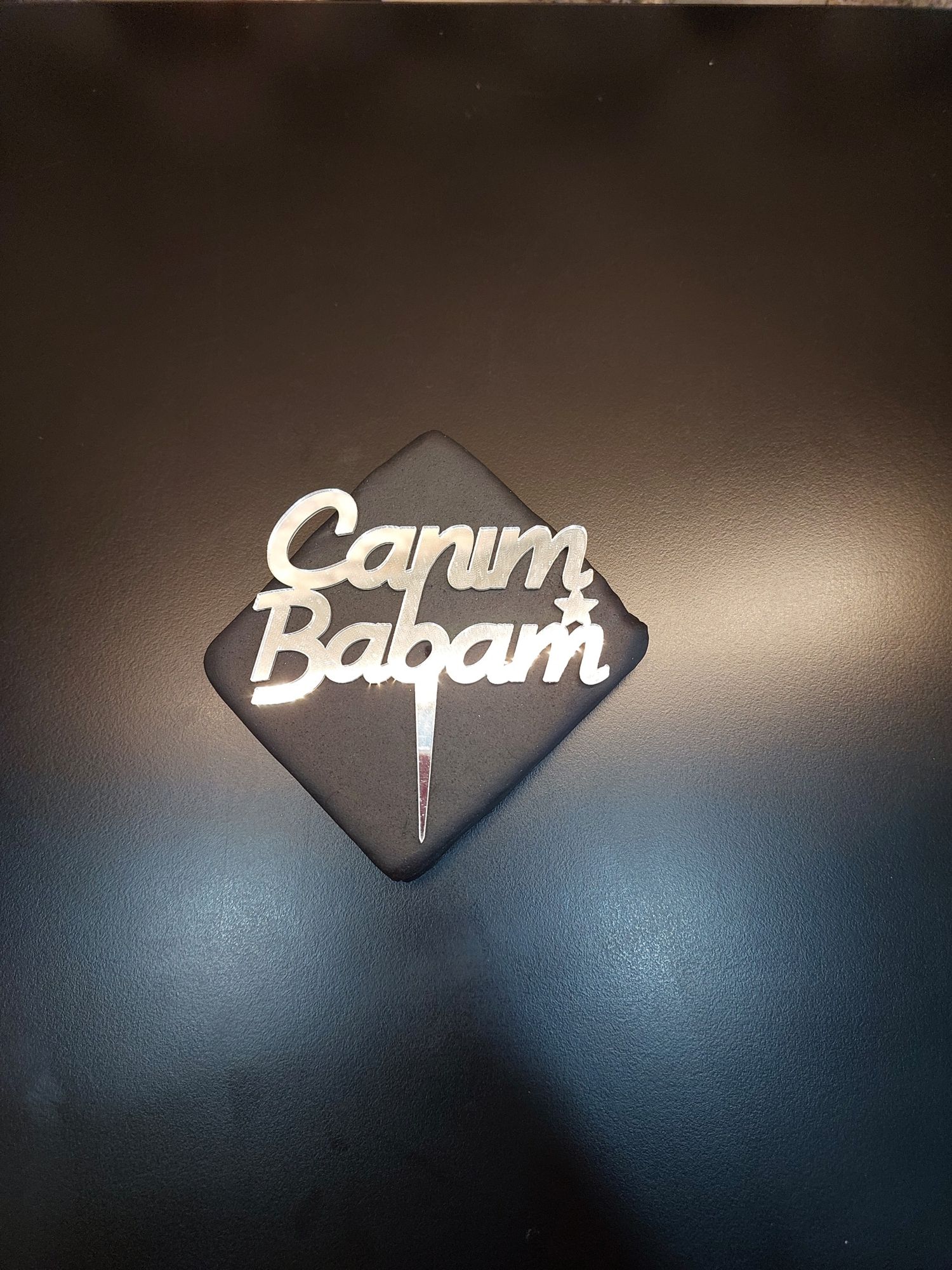 Canım Babam Gümüş Pleksi