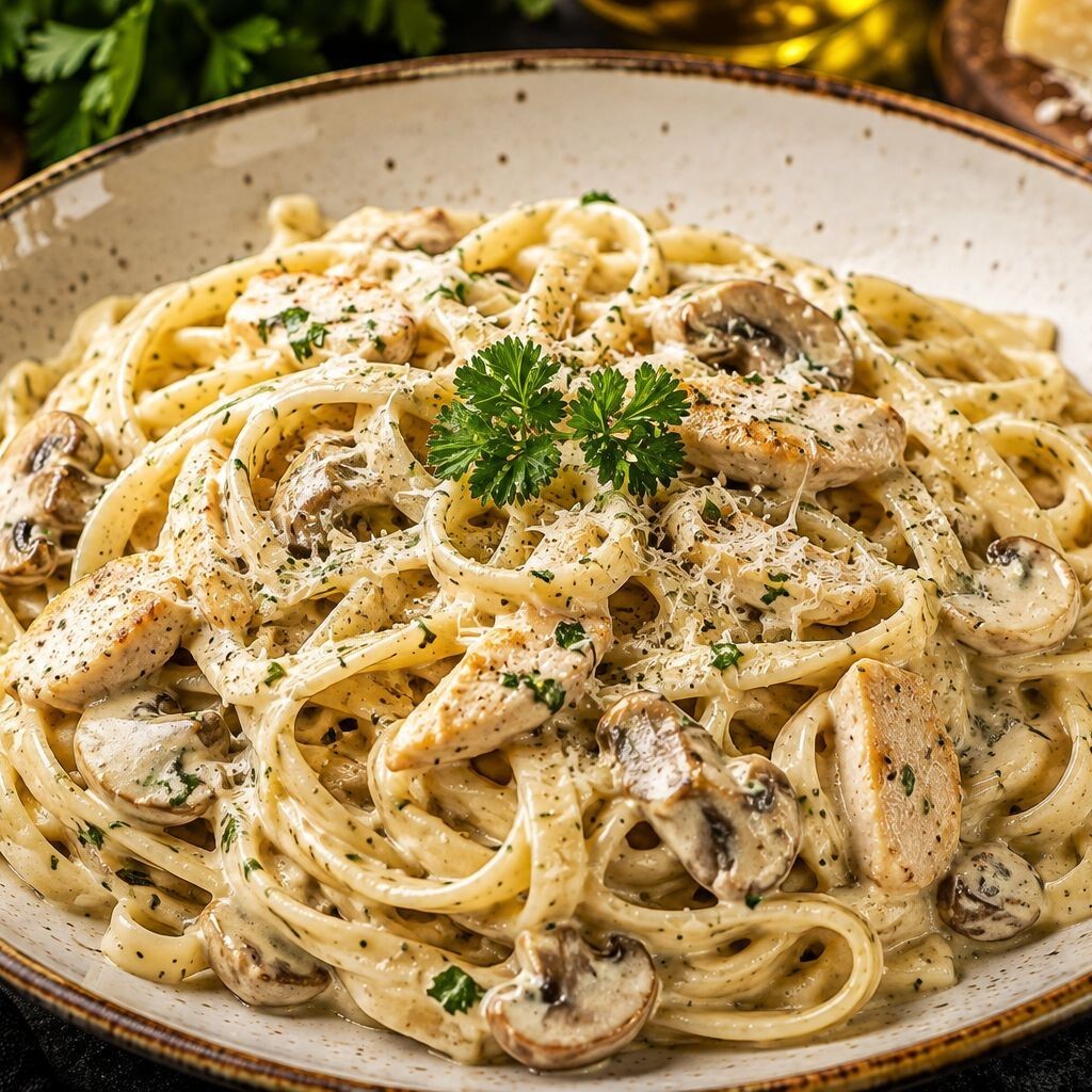 Fettucini Alfredo (Tavuk)