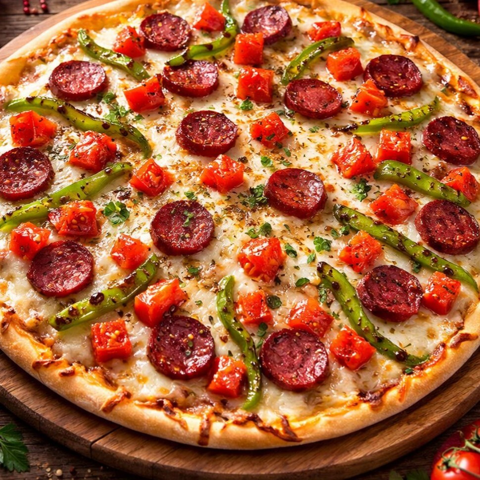 Kasap Sucuklu Pizza Büyük