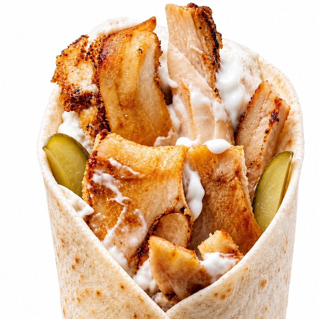 Garlic Soslu Tavuk Döner Dürüm (100 gr)