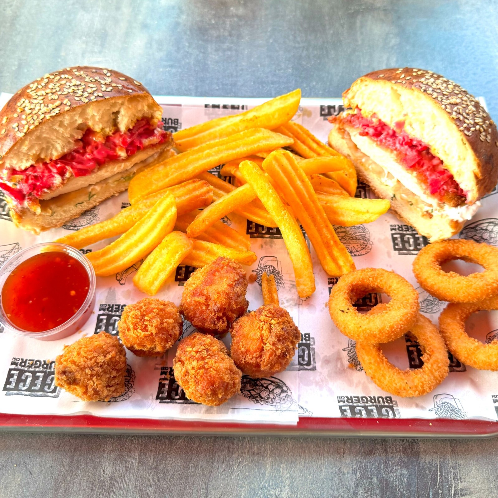 Efsane Burger Tabağı