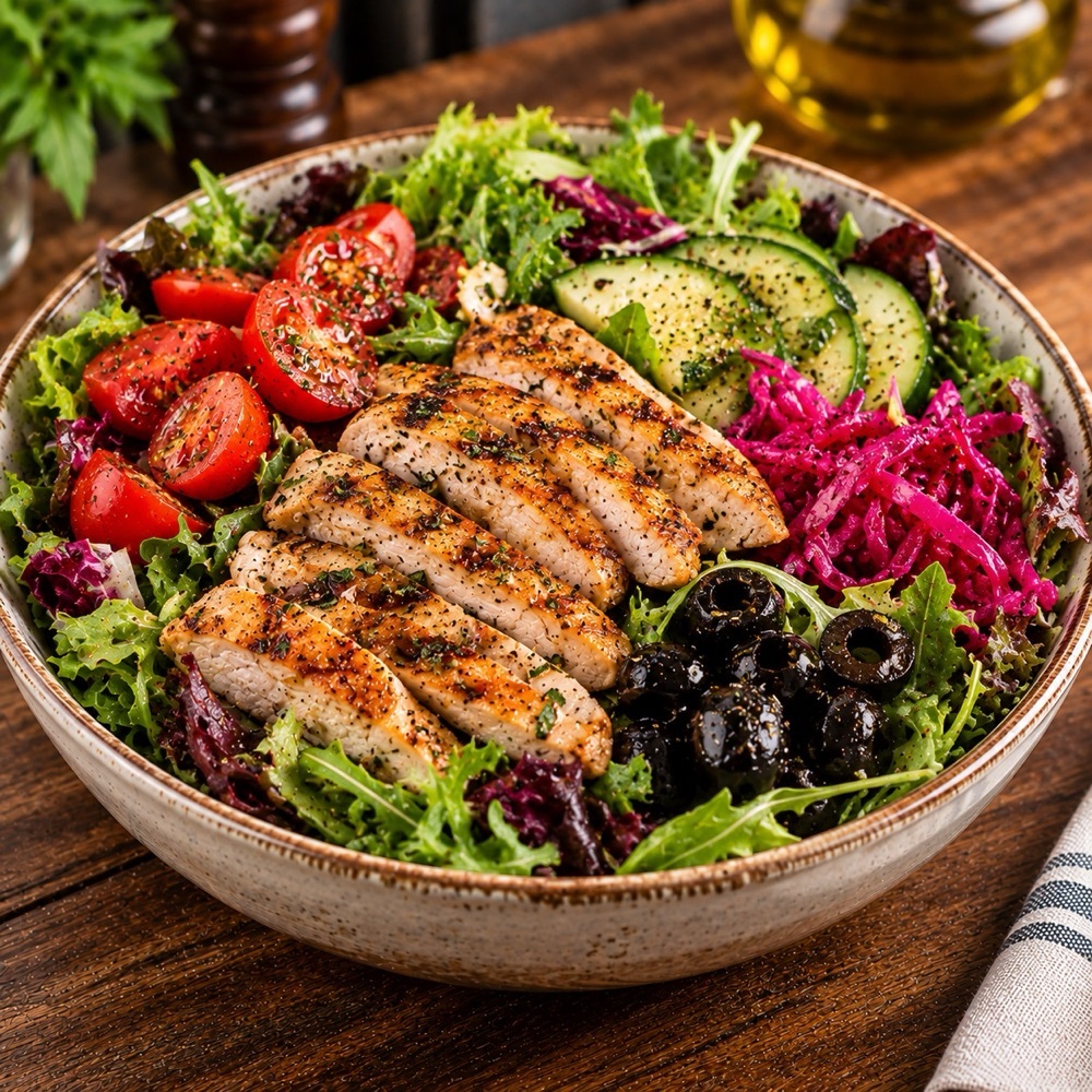Izgara Tavuk Salata