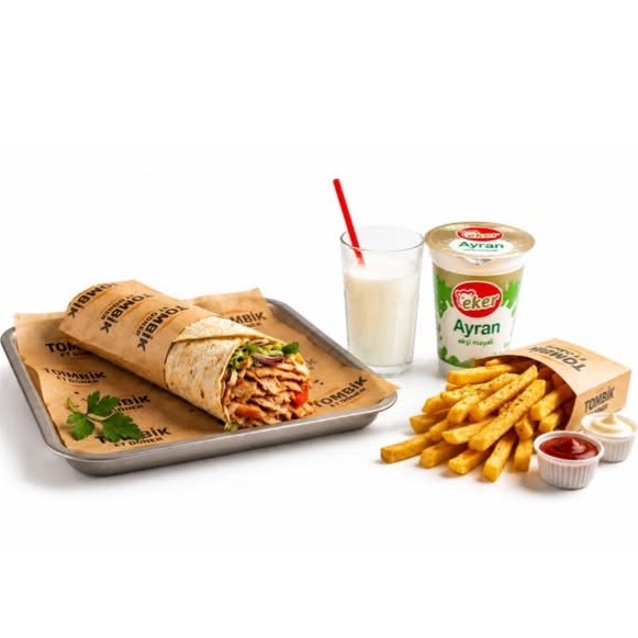 Tavuk Dürüm Menü (Xlarge, 125 gr)