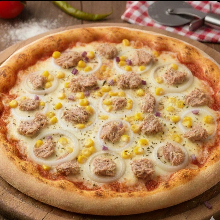 Ton Balıklı Pizza (Büyük Pizza)
