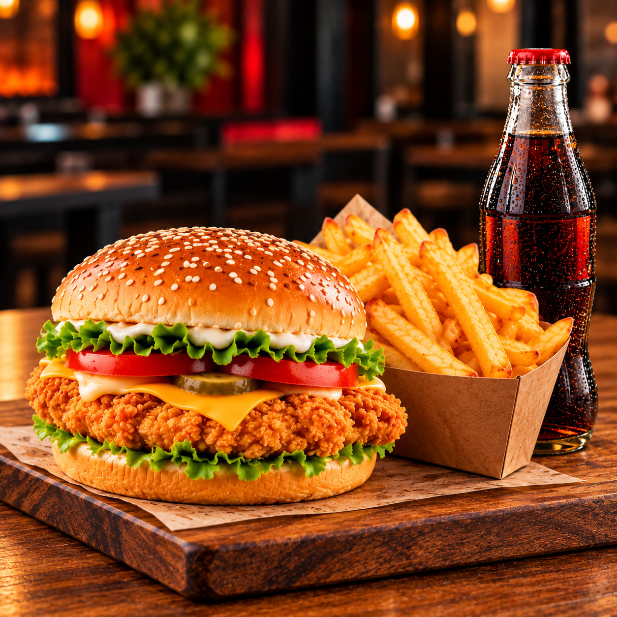 Tavuk Burger Menü