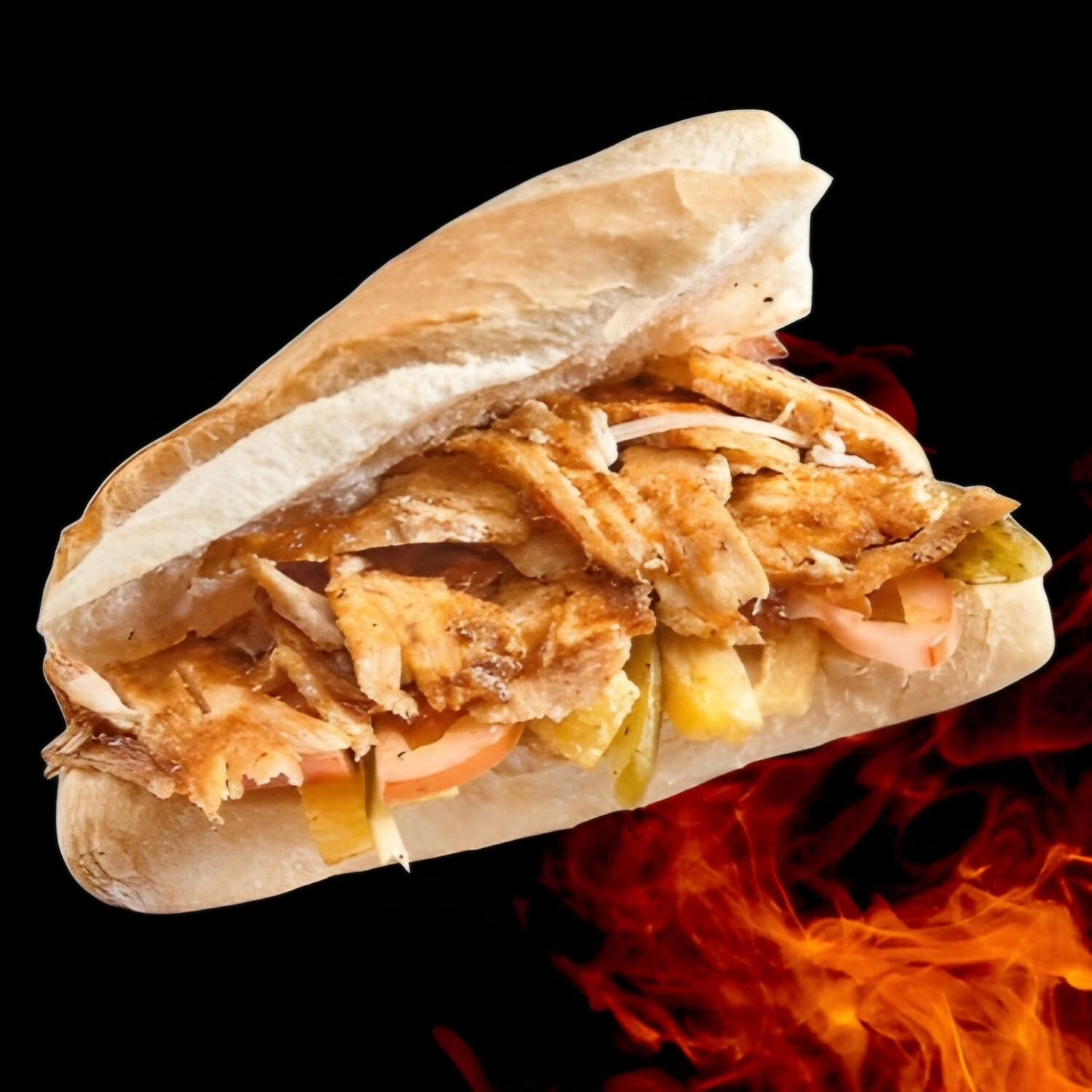 Tavuk Döner Yarım Ekmek Tost (100gr)