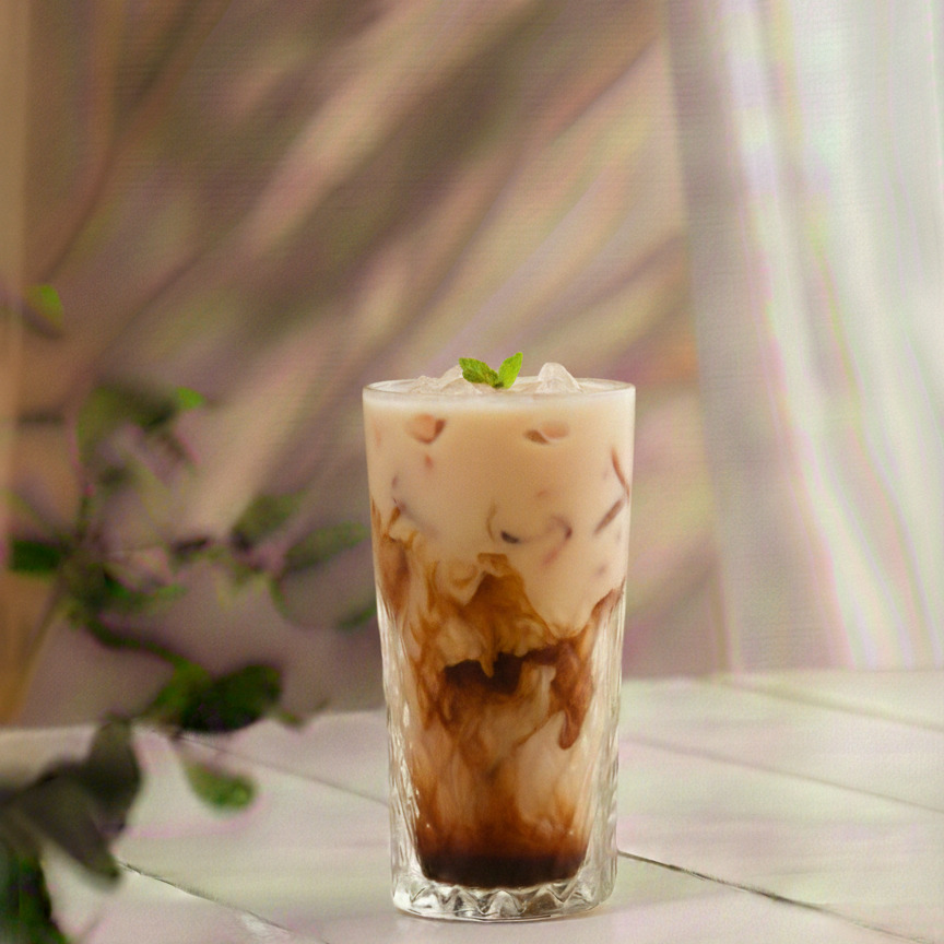 Iced Dirty Toffee Nut Chai