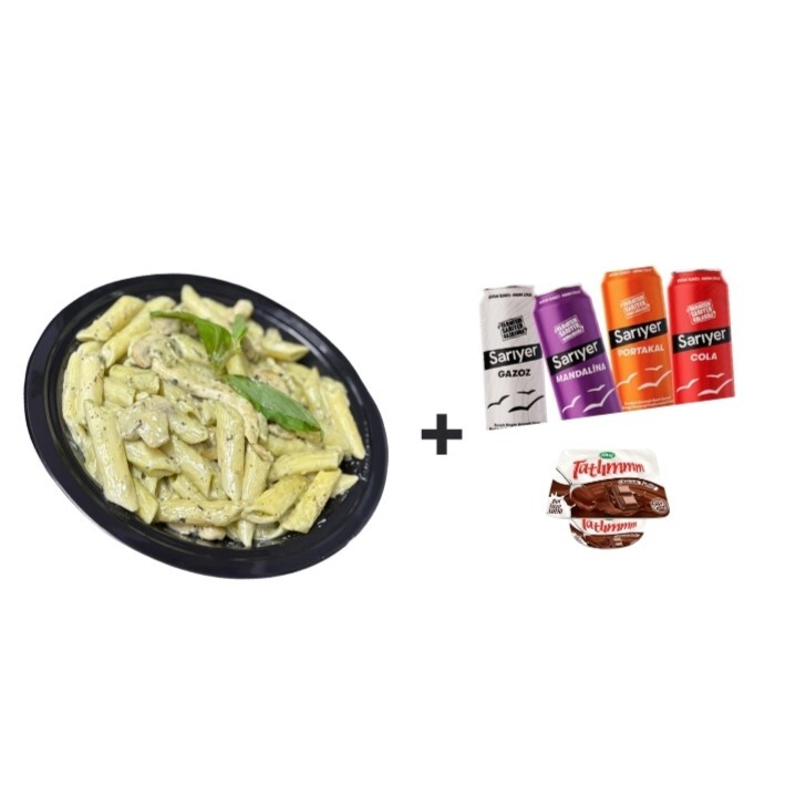 Pesto Soslu Makarna Menü