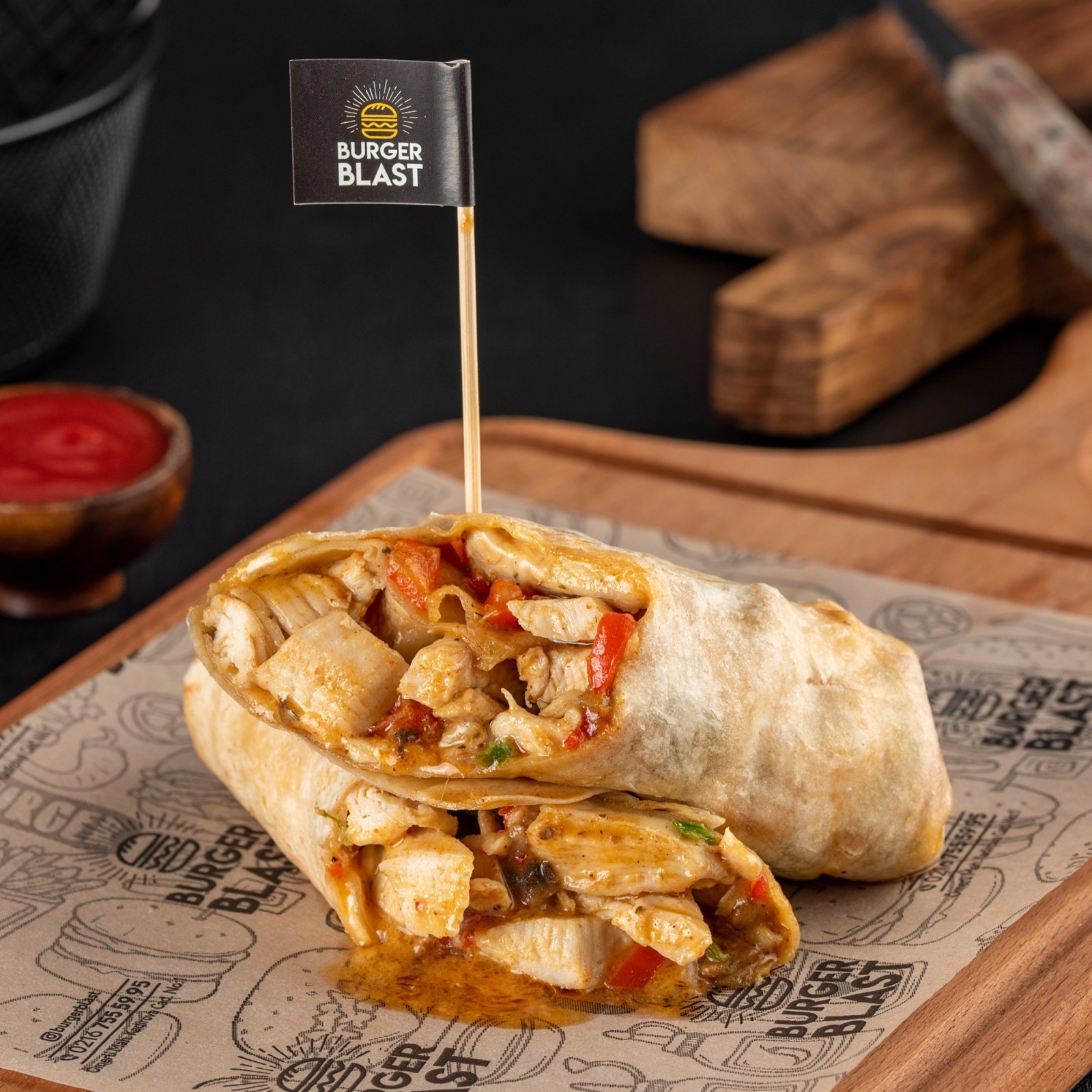 Tavuklu Wrap + İçecek