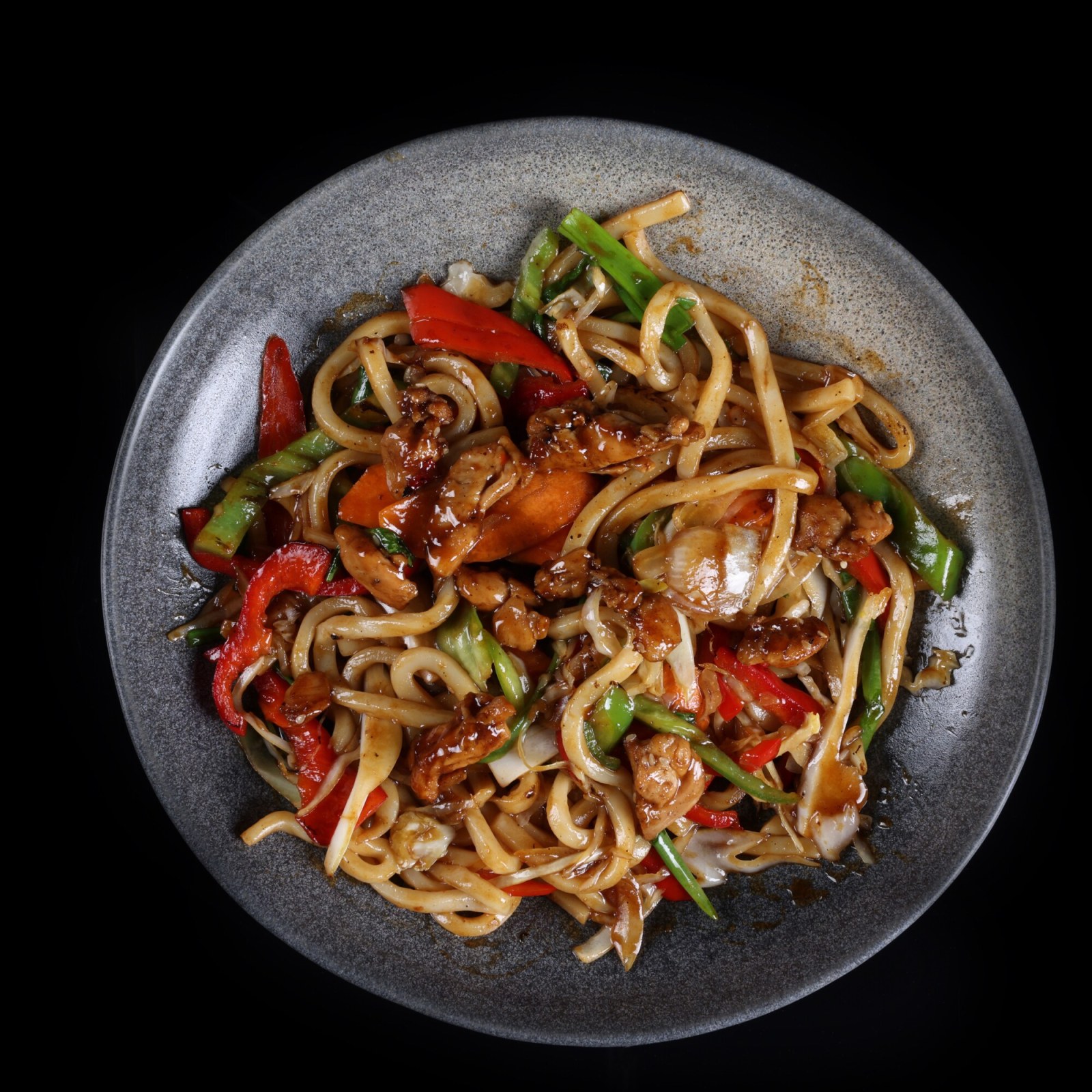 Udon Noodle Chicken Yakisoba