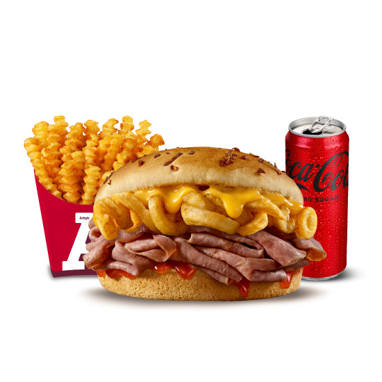 Beef'n Curly Burger Menü