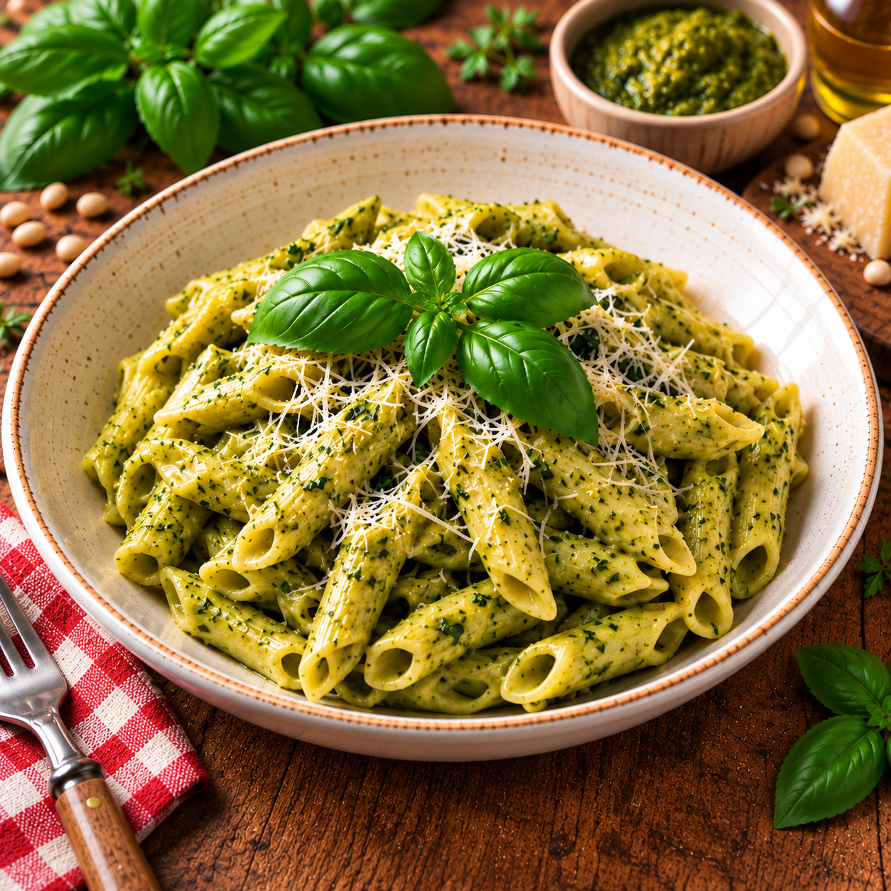 Pesto Soslu Makarna