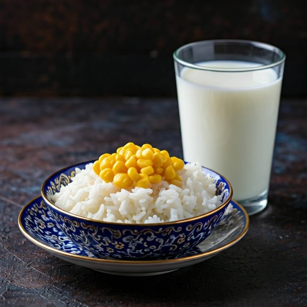 Mısırlı Pilav+ Eker Tombul Ayran