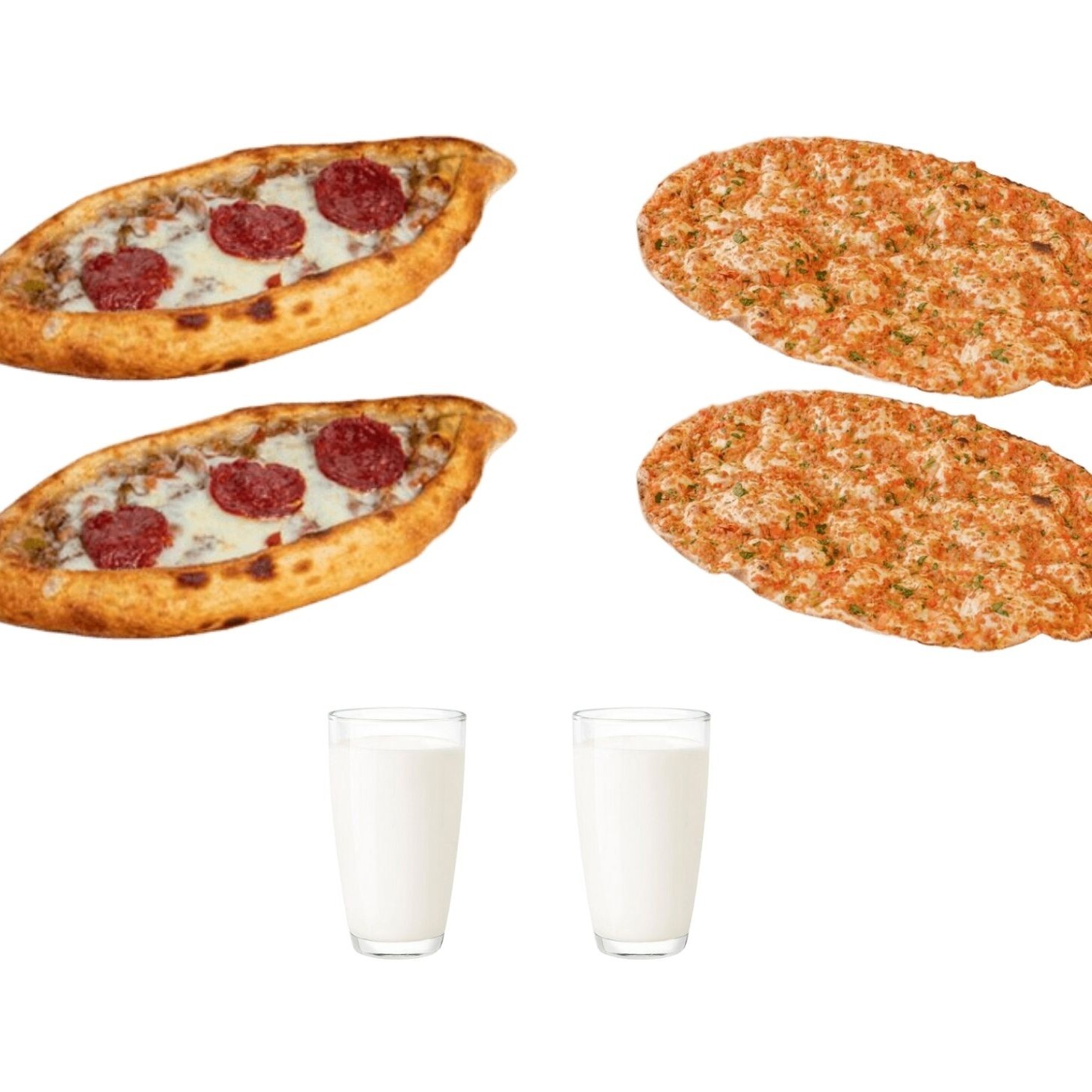 2' Li Karışık Cantık & 2'Li Lahmacun Menü